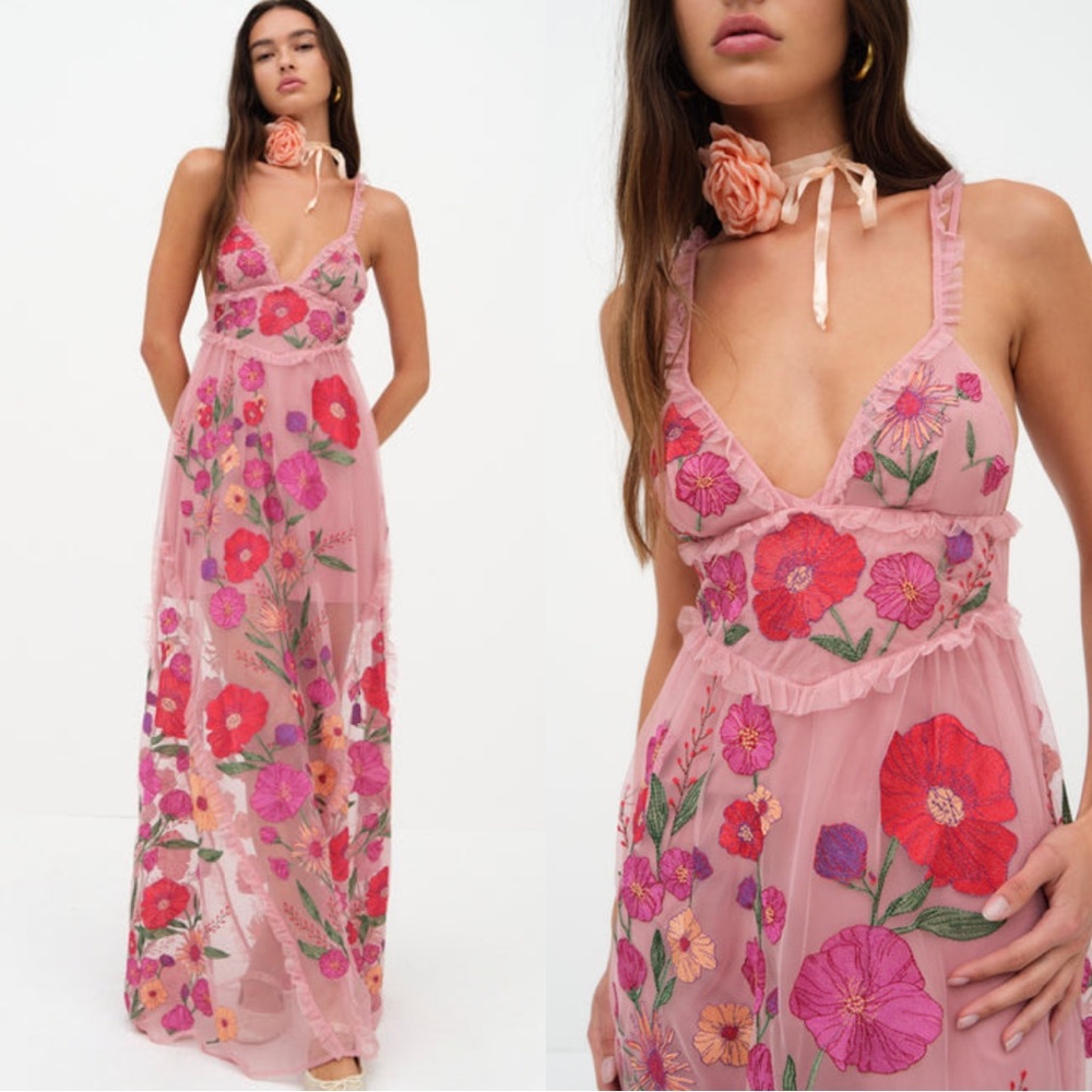 NWT | For Love and Lemons Kaylee Maxi Dress XS